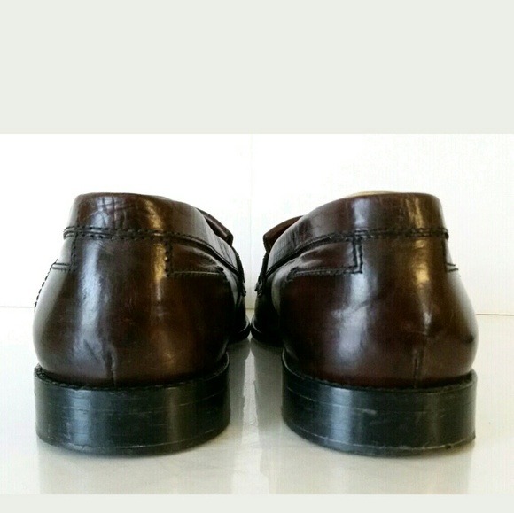 Cole Haan Mens Brown Leather Tassel Loafers 11M - Picture 2 of 7
